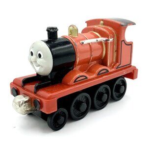Thomas & Friends James Diecast Train - Magnetic Red - 2002 - Take Along N Play